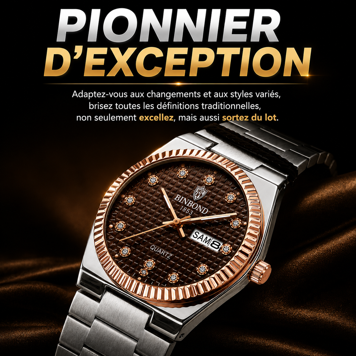 Montre Royale BINBOND — Élégance & Prestige au Poignet
