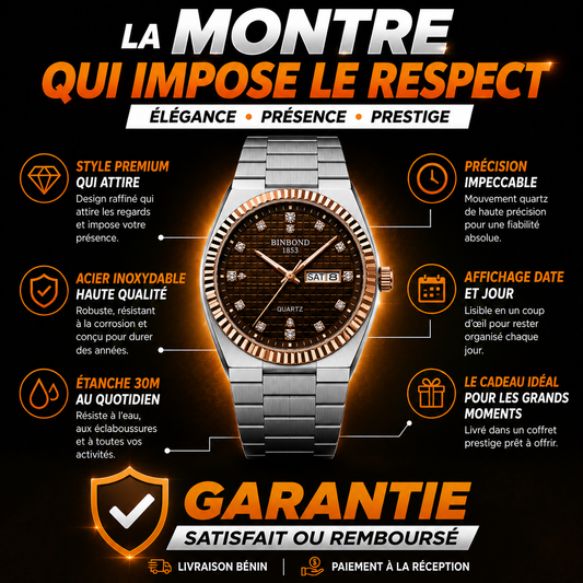 Montre Royale BINBOND — Élégance & Prestige au Poignet