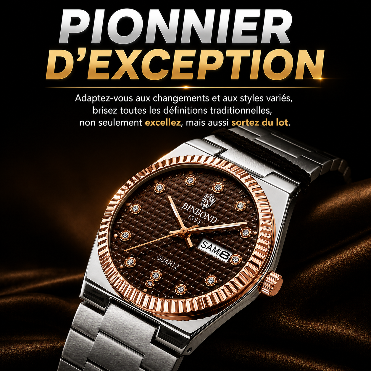 Montre Royale BINBOND — Élégance & Prestige au Poignet