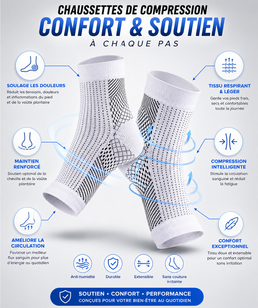 Chaussettes Thérapeutiques Anti-Douleur : Revivez sans Douleur!
